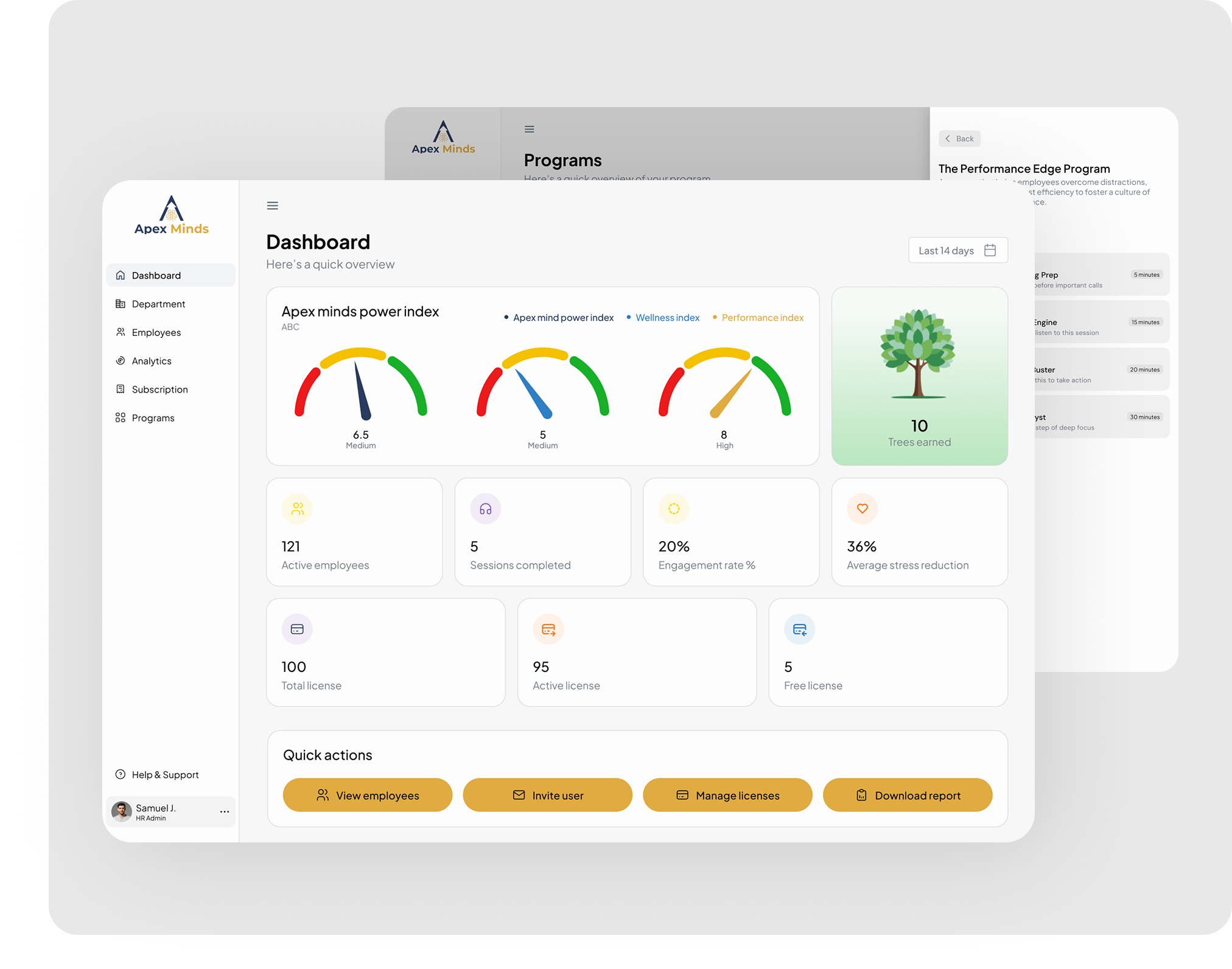 Employee dashboard